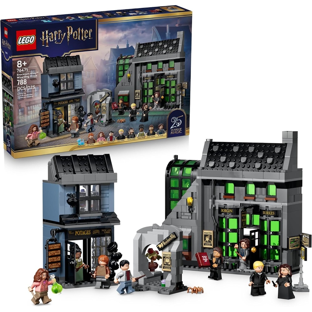image:imageLEGO Harry Potter Knockturn Alley Wizarding Shops 76471 Building Toy for Girls amp Boys Ages 8 Playset W 8 Minifigures Pretend Play or Display 788 pieces Gift for Birthdays