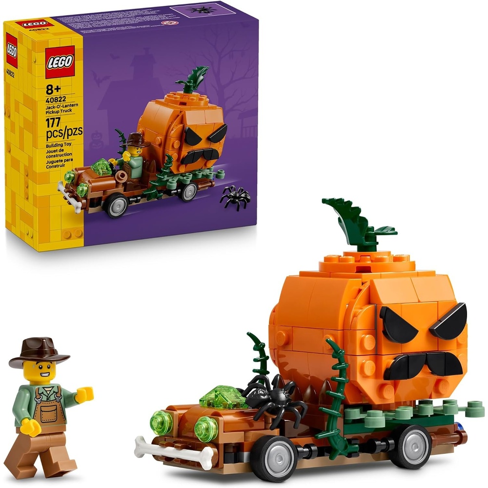 image:imageLEGO JackOLantern Pickup Truck 40822 Building Toys for Boys amp Girls Ages 8 Halloween Decor amp Craft 177 pieces Gift for Kids