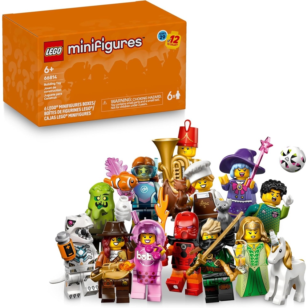 image:imageLEGO Minifigures Series 29 6 Pack  Mystery Box Multipack  Birthday Party Favors for Boys amp Girls Ages 6  Goodie Bag Stuffers for Kids  66814