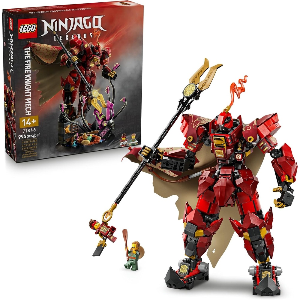 image:imageLEGO NINJAGO The Fire Knight Mech Building Set Model Kit with Kai Minifigure from Legends Monstrosity Teen Room Decor Gift for Teenage Boys and Girls Ages 14 71846
