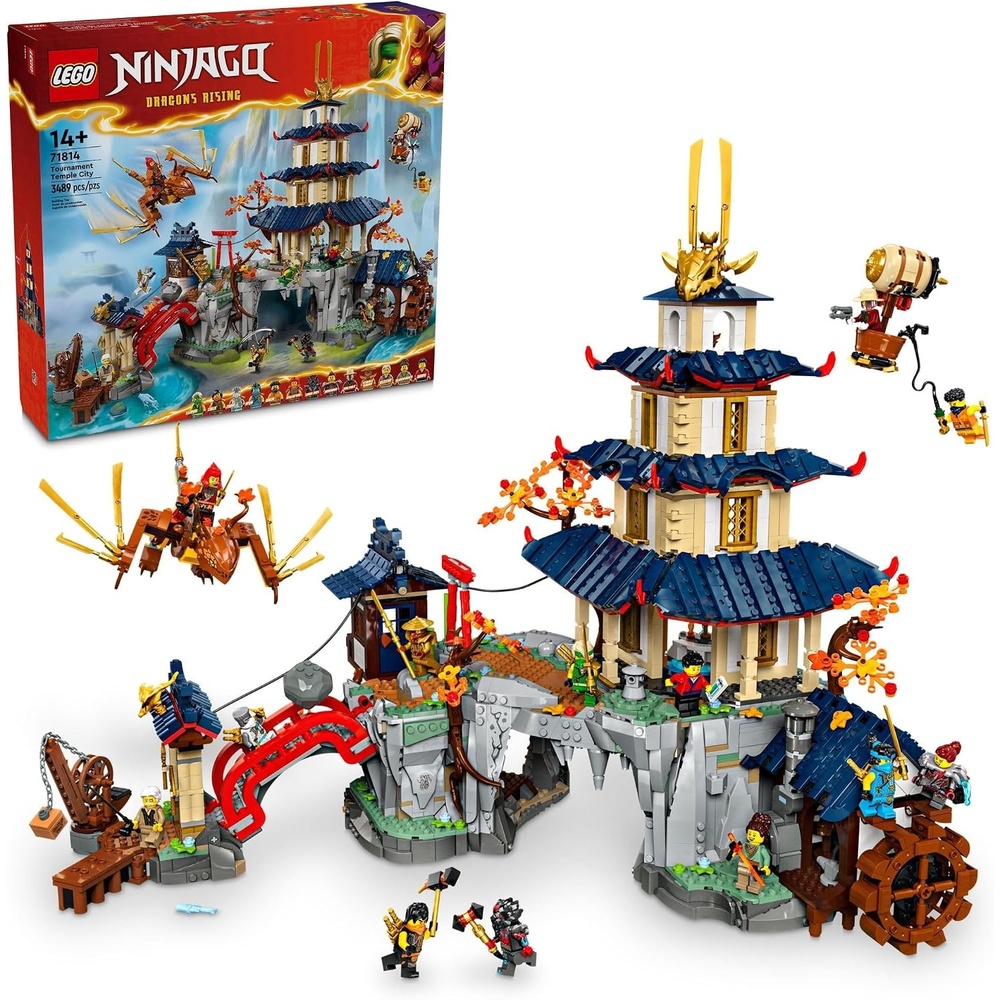 image:imageLEGO NINJAGO Tournament Temple City Building Toy for Teen Boys amp Girls Ages 14 Great for Dragons Rising Fans Who Enjoy Model Building Sets and NINJAGO Toys 71814