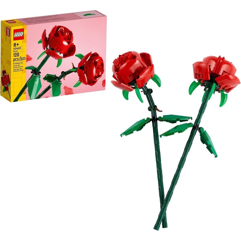 image:imageLEGO Roses Building Toy for Kids Girls amp Boys Ages 8 Artificial Fake Roses for Home Decor amp Display Gift Idea for Plant amp Flower Lovers 40460Roses