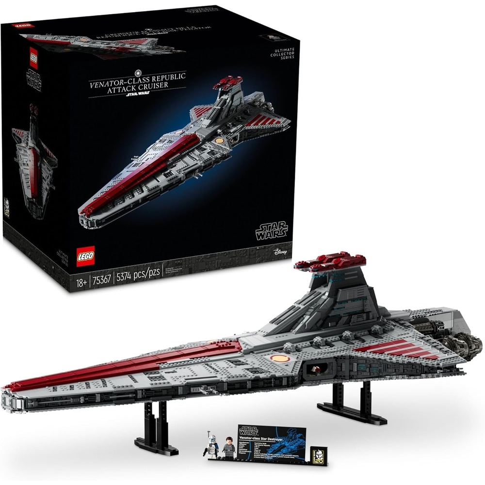 image:imageLEGO Star Wars VenatorClass Republic Attack Cruiser Ultimate May the 4th Collectibles Series Building Set with Captain Rex Minifigure Star Wars Fan Gift Stress Relief Clone Wars Activity 75367