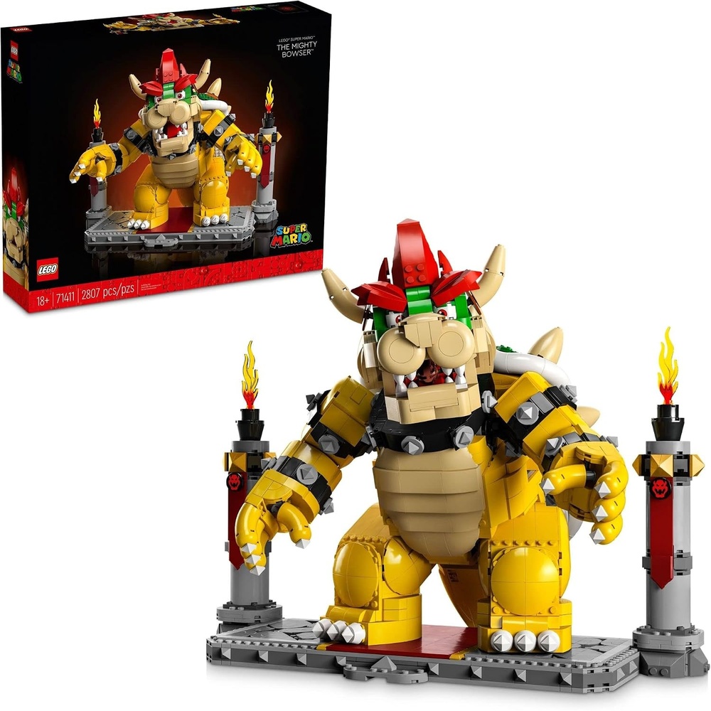 image:imageLEGO Super Mario The Mighty Bowser 71411 King of Koopas 3D Model Building Kit Collectible Posable Character Figure with Battle Platform Memorabilia Gift Idea for Adults and Fans of Super Mario BrosPeach
