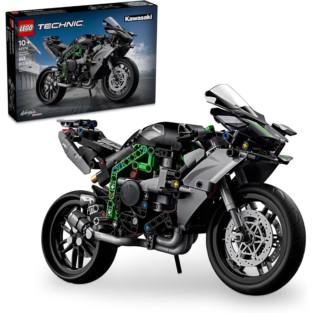 image:imageLEGO Technic Kawasaki Ninja H2R Motorcycle Toy Building Toys for Kids Boys amp Girls Ages 10 Kickstand for Display Model Kit Birthday Gift 42170