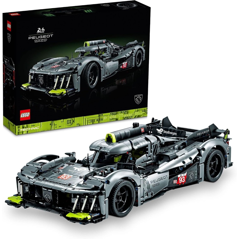 image:imageLEGO Technic Peugeot 9X8 24H Le Mans Hybrid Hypercar 42156 Collectible Race Car Building Kit for Adults and Teens 110 Scale Racing Car Model Gift for Motorsport Fans