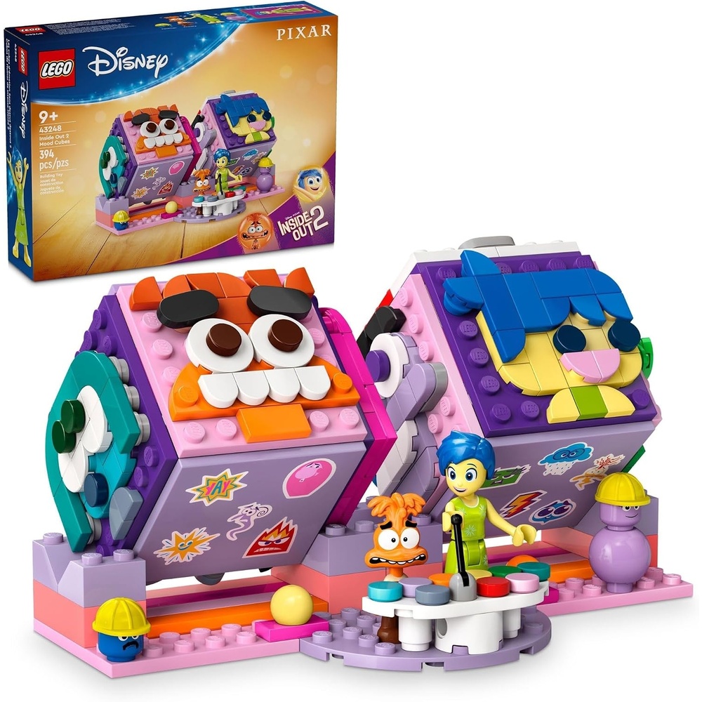 image:imageLEGODisney Inside Out 2 Mood Cubes from Pixar Disney Toy Building Kit from The Movie Fun Fantasy Toy to Share Emotions Disney Gift Idea for Movie Fans Girls and Boys 43248
