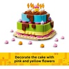 LEGO Birthday Party Cake – Building Toy for Boys & Girls, Ages 7+ – Birthday Decoration with 10 Candle Accessories – Craft for Kids – 40815