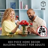 LEGO Botanicals Bouquet of Roses Artificial Flowers – Fake Red Roses Building Set for Adults, Ages 18+ – Gifts for Birthdays for Her – Home Decor for Table Display – 10328
