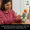 LEGO Botanicals Chrysanthemum Building Set for Adults Ages 18+ – Artificial Flower for Dinner Table Centerpieces & Decoration – Gift for Birthdays – 10368