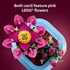 LEGO Botanicals Flowering Cactus Building Toy – Crafting Kit for Girls & Boys, Ages 9+ – Gift for Birthdays – Cactus Room Decor for Display for Bedroom or Book Shelf – 11509