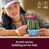 LEGO Botanicals Flowering Cactus Building Toy – Crafting Kit for Girls & Boys, Ages 9+ – Gift for Birthdays – Cactus Room Decor for Display for Bedroom or Book Shelf – 11509