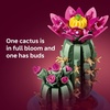 LEGO Botanicals Flowering Cactus Building Toy – Crafting Kit for Girls & Boys, Ages 9+ – Gift for Birthdays – Cactus Room Decor for Display for Bedroom or Book Shelf – 11509