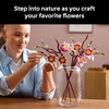 LEGO Botanicals Magnolia Branches Building Set for Adults, Ages 18+ – Gift for Birthdays – Artificial Flowers for Home Office, Bedroom or Desk Decor – 11510