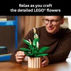 LEGO Botanicals Peace Lily Flower Building Set for Adults – Gifts for Birthdays – DIY Bedroom, Book Shelf & Office Decor for Women & Men, Ages 18+ – Artificial Flowers Crafting Kit – 11504