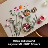 LEGO Botanicals Pretty Pink Flower Bouquet Building Set for Adults – Gifts for Birthdays – Artificial Flowers for Decor or Table Display – 10342