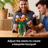LEGO Botanicals Tulip Bouquet Building Set for Adults – Gift for Birthdays – Bedroom, Book Shelf & Office Decor for Women & Men, Ages 18+ – Artificial Flowers Crafting Kit – 11501