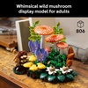 LEGO Botanicals Woodland Mushrooms – Building Set for Adults, Ages 18+ – Mushroom Decor for Home Office or Desk – Gifts for Women & Men – Craft Activity – 11505