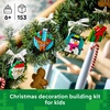 LEGO Christmas Ornament Selection Building Toys – Holiday Crafts for Family, Kids, Boys & Girls, Ages 6+ – Hanging Christmas Decorations for Tree – 40744