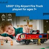 LEGO City Airport Fire Truck Kids Building Toy – Pretend Play Emergency Vehicle for Boys & Girls, Ages 7+ – Fire Engine Toy W/ 4 Firefighter Minifigures – Gift Idea for Birthdays – 60499