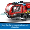 LEGO City Airport Fire Truck Kids Building Toy – Pretend Play Emergency Vehicle for Boys & Girls, Ages 7+ – Fire Engine Toy W/ 4 Firefighter Minifigures – Gift Idea for Birthdays – 60499