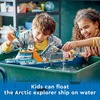LEGO City Arctic Explorer Ship 60368 Building Toy Set, Fun Toy Gift for 7 Year Old Boys and Girls, with a Floatable Boat, Helicopter, Dinghy, ROV Sub, Viking Shipwreck, 7 Minifigures and an Orca(Frustration-Free Packaging)