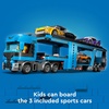 LEGO City Car Transporter Truck with Sports Cars Building Toy Set – Semi Truck Toy with Carrier & Trailer for Boys & Girls, Ages 7+ – Gift Idea for Kids – 60408
