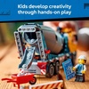 LEGO City Cement Mixer Truck Building Toy for Boys & Girls, Ages 7+ – Pretend Play Construction Toy W/Rotating Drum & 3 Worker Minifigures – Gift Idea for Birthdays – 60478