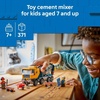 LEGO City Cement Mixer Truck Building Toy for Boys & Girls, Ages 7+ – Pretend Play Construction Toy W/Rotating Drum & 3 Worker Minifigures – Gift Idea for Birthdays – 60478