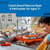 LEGO City Coast Guard Rescue Boat & Helicopter Building Toys – Kids Pretend Play Set for Boys & Girls, Ages 7+ – W/2 Rescue Boat Toys, 5 Minifigures & Dog Figure – Gift Idea for Birthdays – 60504