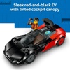 LEGO City EV Supercar Building Toy for Kids – Pretend Play Set for Boys & Girls, Ages 5+ – Sports Car Toy W/Driver Minifigure – Gift Idea for Birthdays – 60486