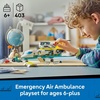 LEGO City Emergency Air Ambulance Airplane Building Toy for Kids – Pretend Play Rescue Airplane Model for Boys & Girls, Ages 6+ – Building Blocks W/Hero Minifigures – Gift Idea for Birthdays – 60465