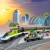 LEGO City Express Passenger Train Set – Remote Controlled Train Toy W/Working Headlights, 2 Coaches & 24 Track Pieces – Building Set Gift Idea for Kids, Boys & Girls, Ages 7+ – 60337(Standard Packaging)