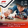 LEGO City F1 Display Truck with Audi F1 Race Car – Building Toy for Boys & Girls, Ages 7+ – F1 Car Toy for Pretend Play – Gift for Birthdays – 60493