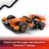 LEGO City F1 Driver with McLaren Race Car Toy – Model Car Building Toy Kit for Kids, Boys and Girls, Ages 6+ – F1 Collectible for Fans – with a Driver Minifigure – Gift Idea for Birthdays – 60442