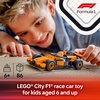 LEGO City F1 Driver with McLaren Race Car Toy – Model Car Building Toy Kit for Kids, Boys and Girls, Ages 6+ – F1 Collectible for Fans – with a Driver Minifigure – Gift Idea for Birthdays – 60442