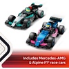 LEGO City F1 Garage & Mercedes-AMG & Alpine Cars Toy – Model Race Car Building Toy and Portable Playset for Kids, Boys and Girls, Ages 7+ – F1 Collectible for Fans – Gift Idea for Birthdays – 60444