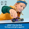 LEGO City Hot Rod Race Car Building Toy for Kids – Pretend Play Set for Boys & Girls, Ages 5+ – Toy Car W/Racecar Driver Minfigure – Gift Idea for Birthdays – 60485