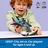 LEGO City Jet vs. Car Building Toys for Kids – Vehicle Sets for Boys & Girls, Ages 6+ – Gift for Birthdays – Toy Car & Jet W/Driver & Pilot Minifigures – 60489