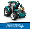 LEGO City Tractor Building Toy for Kids – Pretend Play Farm Vehicle for Boys & Girls, Ages 7+ – Tractor Toy W/Farmer Minifigure – Gift Idea for Birthdays – 60498
