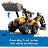 LEGO City Yellow Backhoe Loader 60480 | Building Toys for Boys & Girls, Ages 7+, Construction Truck Toy, Movable Front Bucket & Backhoe, 301 pieces, Gift Idea