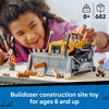 LEGO City Yellow Bulldozer Construction Site Building Toy for Kids, Ages 8+ – Pretend Play Set & Construction-Themed Building Blocks W/Toy Bulldozer Idea for Boys & Girls – 60466