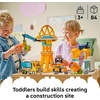 LEGO DUPLO Town 3 in 1 Construction Site and Vehicles Toys for Toddlers – Pretend Play Set for Boys & Girls, Ages 3+ – Building Blocks for Fine Motor Skills Practice – Gift for Birthdays – 10476