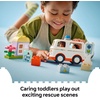 LEGO DUPLO Town Ambulance & Driver Building Toy Playset – Preschool Learning and Educational Ambulance Toy for Toddlers, Boys and Girls, Ages 2+ – Pretend Play Baby Gift Idea – 10447