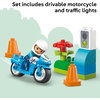 LEGO DUPLO Town Blue Police Motorcycle Building Toy for Toddlers – Pretend Play Set & Learning Toy for Boys & Girls, Ages 2+ – Building Blocks for Motor Skills Practice – Gift for Birthdays – 10471