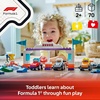 LEGO DUPLO Town F1 Team Race Cars & Drivers Building Toy Playset – Toddler Toy Cars for Pretend Play, Boys and Girls, Ages 2+ – Learning and Educational Gift for Preschool – 10445