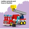 LEGO DUPLO Town Fire Truck with Hose and Firefighter Building Toy for Toddlers – Learning Play Set for Boys & Girls, Ages 2+ – Building Blocks for Motor Skills Practice – Gift for Birthdays – 10473