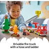 LEGO DUPLO Town Fire Truck with Hose and Firefighter Building Toy for Toddlers – Learning Play Set for Boys & Girls, Ages 2+ – Building Blocks for Motor Skills Practice – Gift for Birthdays – 10473