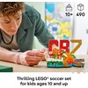 LEGO Editions Cristiano Ronaldo – Soccer Highlights – Building Set for Boys & Girls, Ages 10+ – Collectible Soccer Gift with Plaque – Kids Bedroom or Shelf Decor – 43012