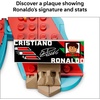 LEGO Editions Cristiano Ronaldo – Soccer Highlights – Building Set for Boys & Girls, Ages 10+ – Collectible Soccer Gift with Plaque – Kids Bedroom or Shelf Decor – 43012